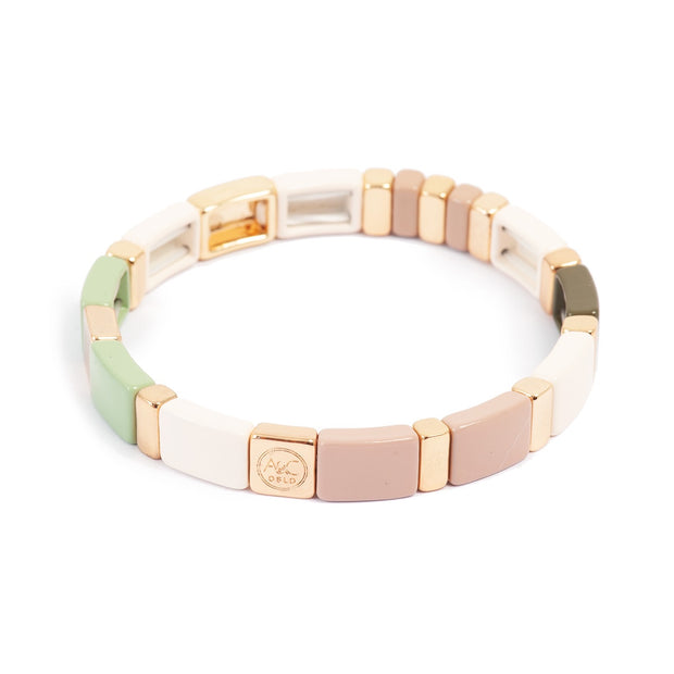 3016-0176 - Enamel Bracelet Soft Tones