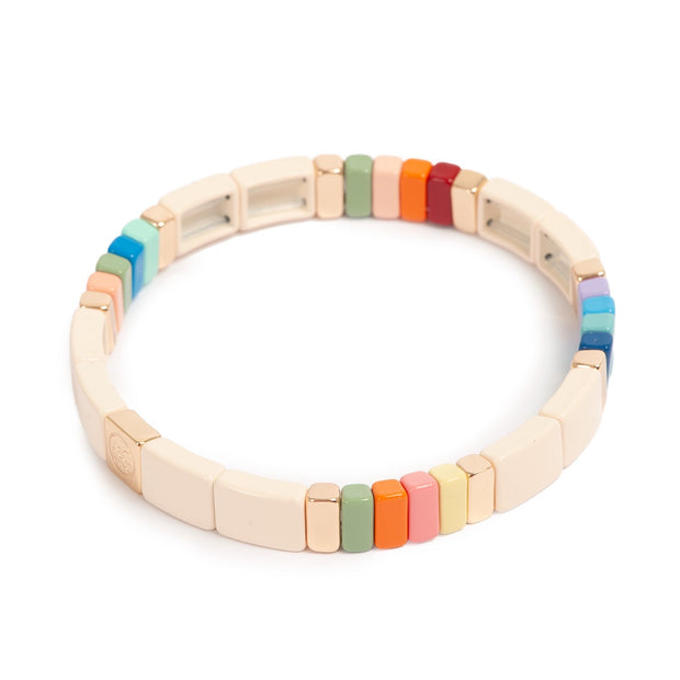 3016-0273 - 19cm Enamel Bracelet Rainbow