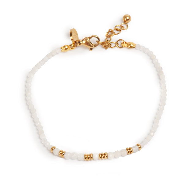 3047-0013 Gold Plated Bangle - with Cubic Zirconia