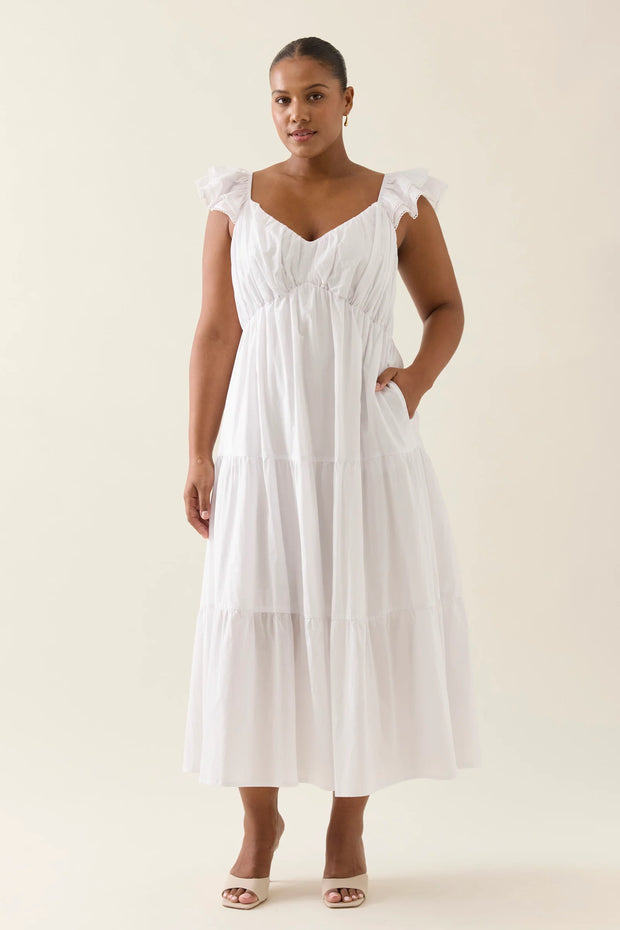 Aurora Frill Tank Dress Lotus
