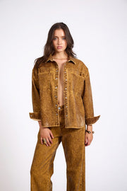 One Teaspoon Daria Shacket Burnt Tobacco