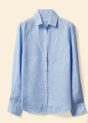 R.M.Willams Olney Linen Shirt Light Blue