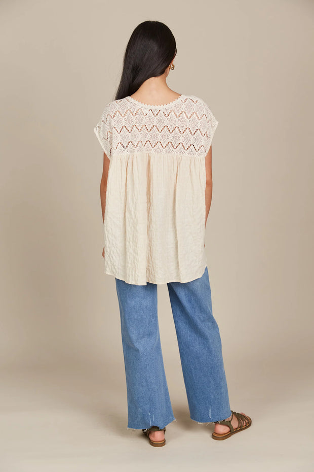 Fleur Relaxed Top ONE SIZE - Canvas