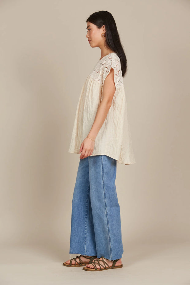 Fleur Relaxed Top ONE SIZE - Canvas