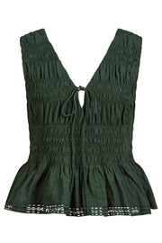 Esther Shirred Tank Myrtle