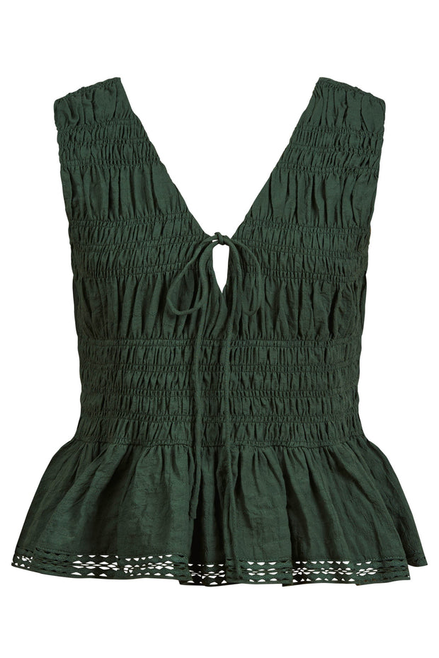 Esther Shirred Tank Myrtle