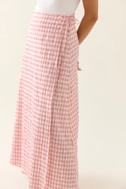 Esther Wrap Skirt Pink