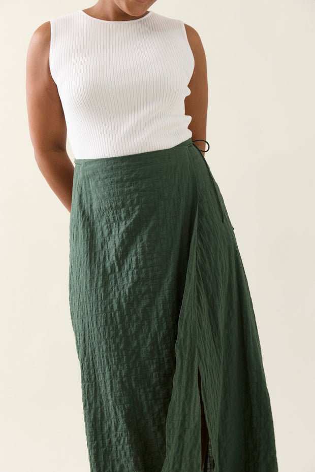 Esther Wrap Skirt Myrtle