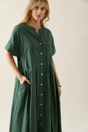 Aurora Pleat Maxi Myrtle Dress