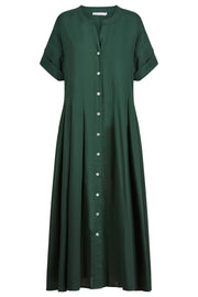 Aurora Pleat Maxi Myrtle Dress