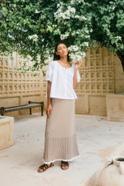 Ida Knit Skirt Canvas