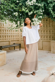 Nilsa Button Top Lotus.