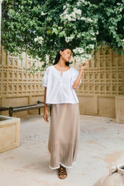 Nilsa Button Top Lotus.