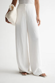 Mahina White Wide Leg Pant