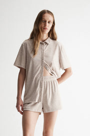 Elka Summer PJ Set - Oat Marle