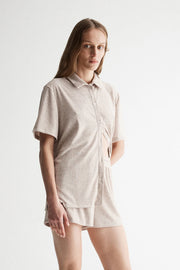 Elka Summer PJ Set - Oat Marle