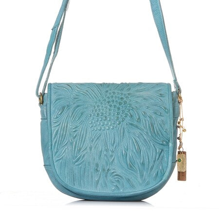 Husk Blue Foldover Bag