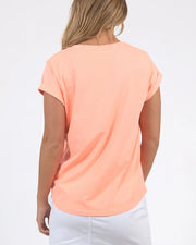 Foxwood Signature Tee Neon Peach
