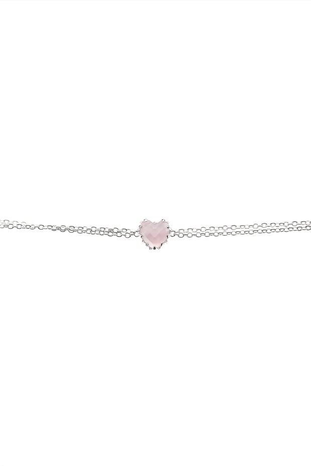 Love Claw Bracelet - Rose Quartz