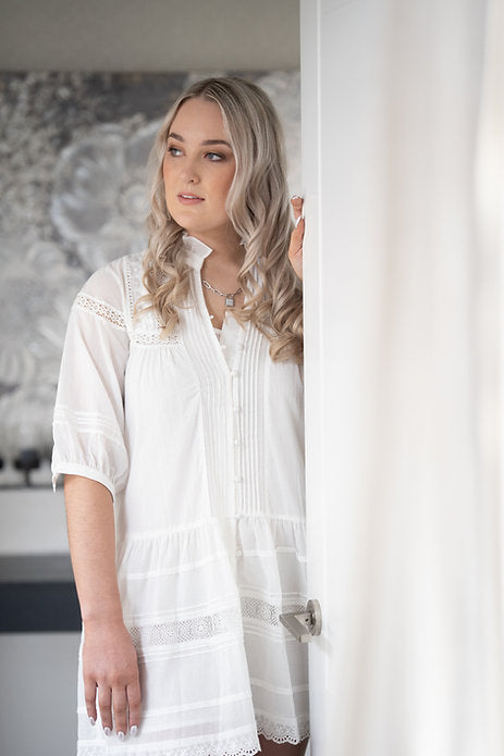 Harlem Mecca Dress White