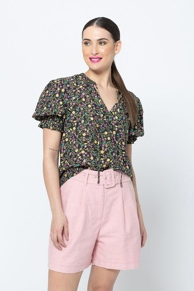 Honey Blouse SS - Garden Pop