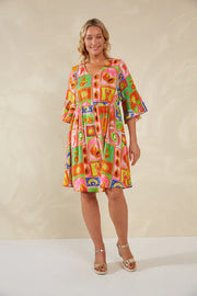 Portofino Tie Dress - Spritz