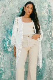 Oline Lace Kimono Lotus