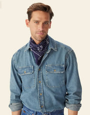 R.M.Willams Cloudbuster Bandana Blue