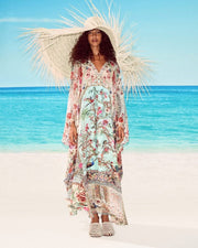 Camila Long Kaftan with Waist Detail Sultans and Queens