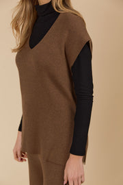 Tala Knit Vest - Toffee