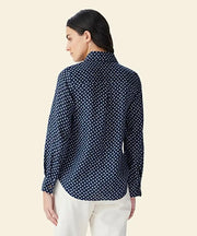 R.M.Willams Olney Print Linen Navy