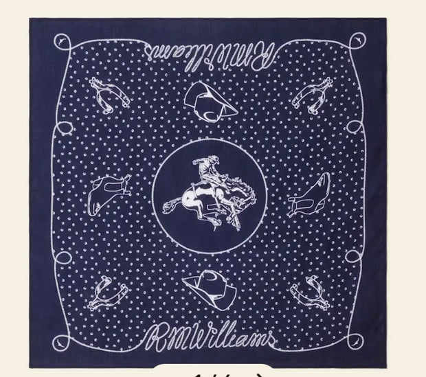 R.M.Willams Cloudbuster Bandana Blue