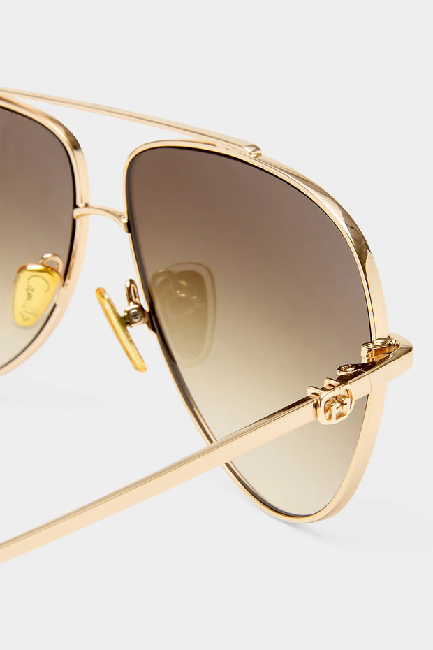 Camilla The Voyage Gold/Leopard Sunglasses