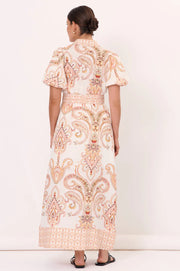Sarafina Linen Maxi Shirt Dress