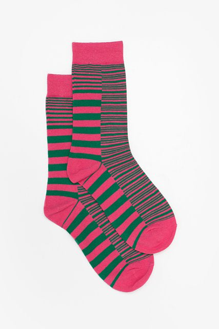 Pink Striped Sock