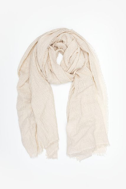 Textured Natural Scarf