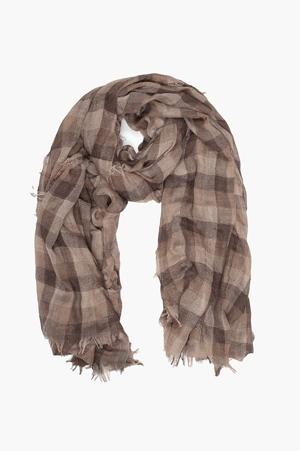 Antler Jackson Check Scarf Earth