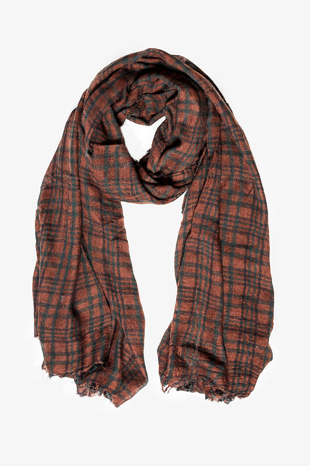 Woodland Check Scarf