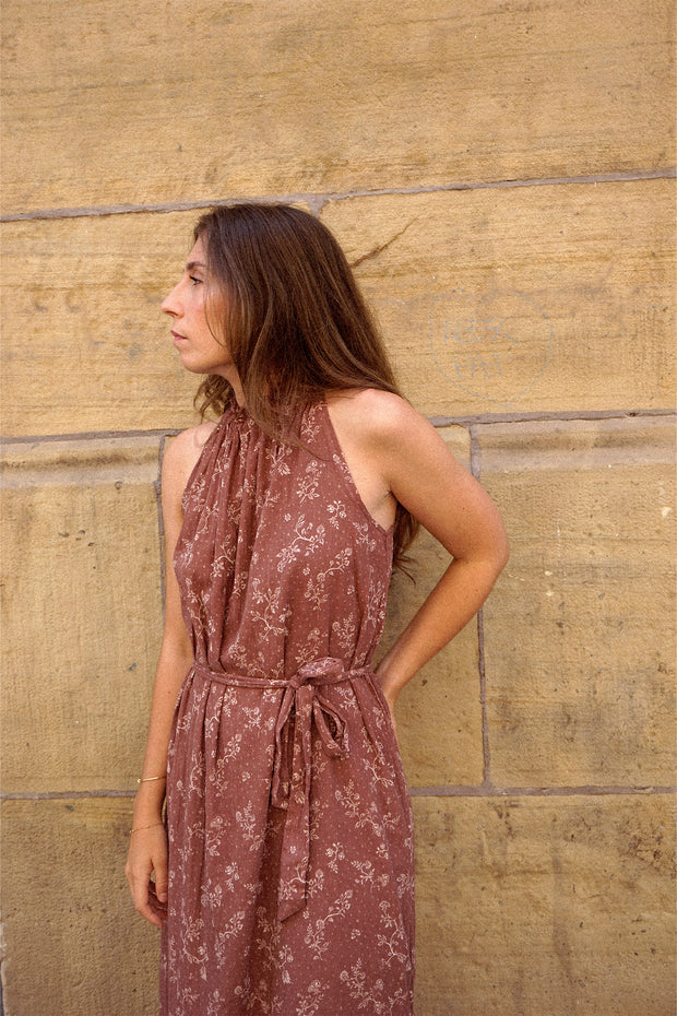 Indi & Cold  Chocolate Floral Dress
