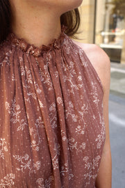 Indi & Cold  Chocolate Floral Dress