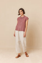 Indi & Cold Sleeveless Top in Pink
