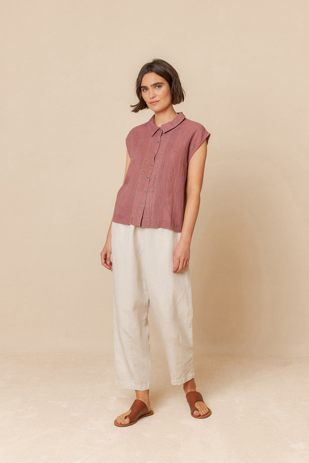 Indi & Cold Sleeveless Top in Pink