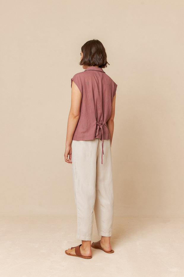 Indi & Cold Sleeveless Top in Pink