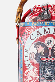 Camilla Drawstring bucket bag with keyring High class hookah