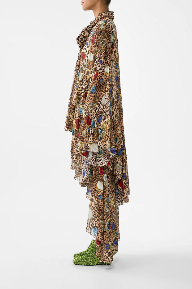 Camilla Ruffle High Low Dress Nazar Nirvana