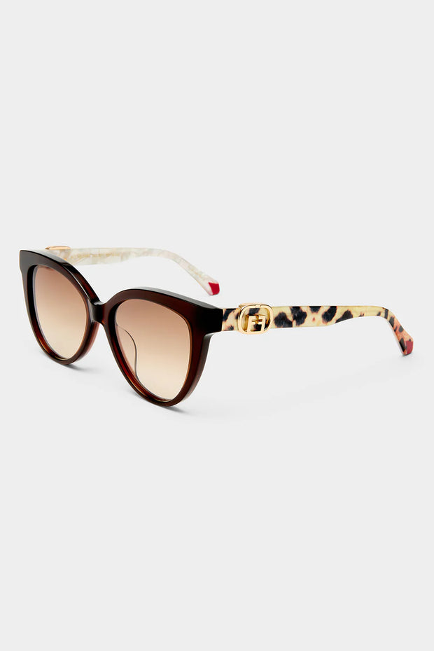 Camilla All Aboard Chocolate Leopard Sunglasses