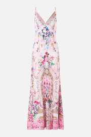 Camilla The Palatial Pastels V-Neck Long Bias Slip Dress