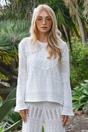 Coop Boho Breeze Sweater White