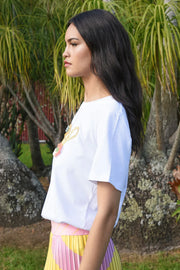 Coop Hibiscus Holiday T Shirt White