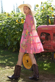 Set The Bar High Dress - Pink Floral